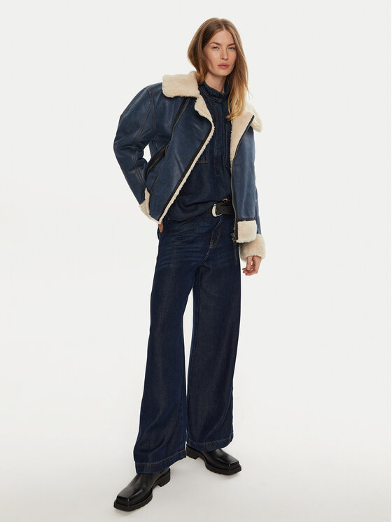 Munthe Munthe Verstos odos kailiniai Tishia 243150324341 Mėlyna Loose Fit