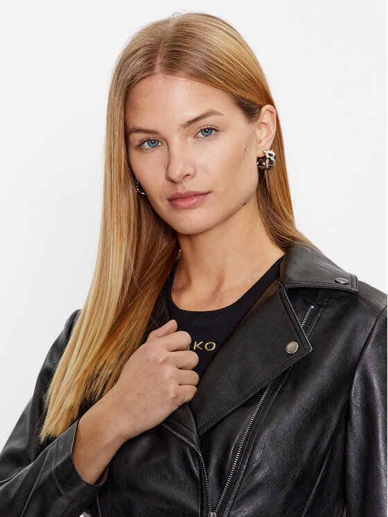 Tatuum Tatuum Jakna od imitacije kože Ramonesi T2316.013 Crna Slim Fit