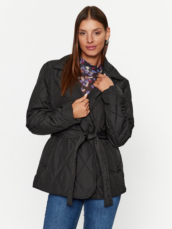 Vila Vila Prijelazna jakna Dita 14087604 Crna Regular Fit