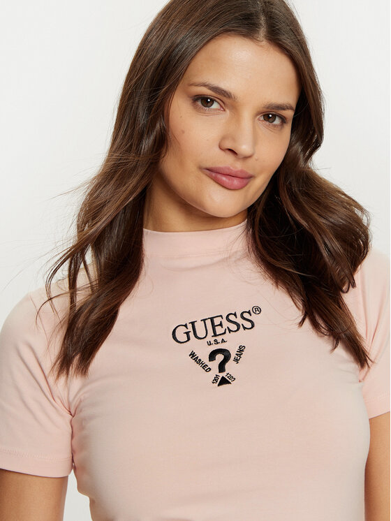 Guess Guess Rochie de zi V4YK02 KCDH1 Roz Regular Fit