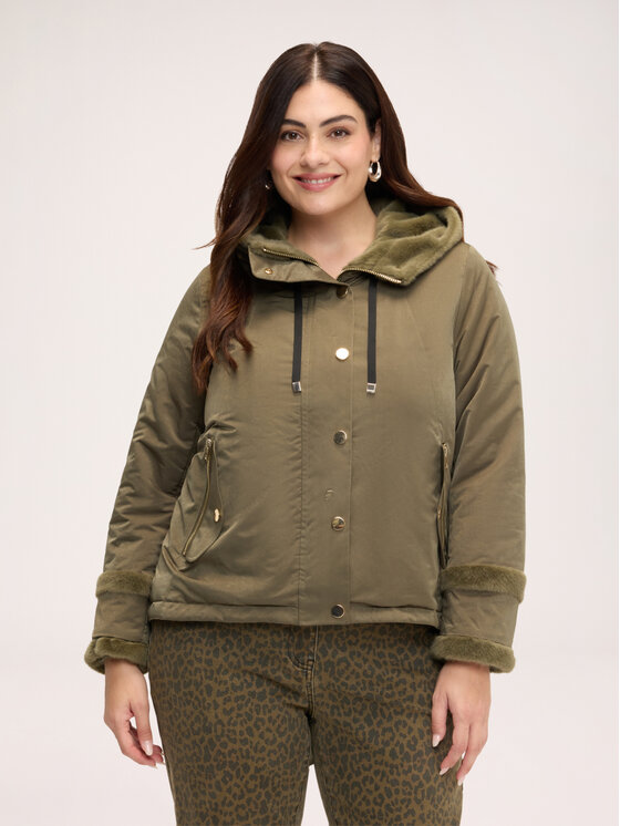Fiorella Rubino Fiorella Rubino Giubbotto piumino F097T001536N035 Verde Regular Fit