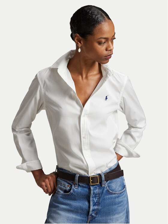 Polo Ralph Lauren Polo Ralph Lauren Cămașă 211891376001 Alb Slim Fit