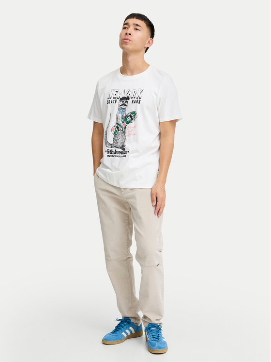 Blend Blend T-krekls 20717748 Balts Regular Fit