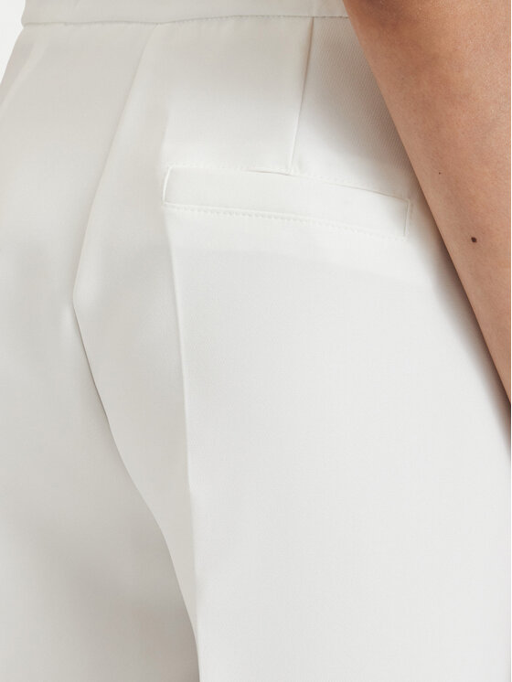 Maryley Maryley Παντελόνι υφασμάτινο 26EB598/43VA Λευκό Regular Fit