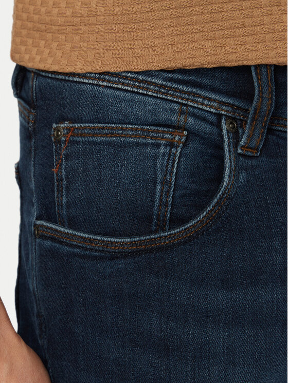 Bugatti Bugatti Jeansy 3108D-16671E Tmavomodrá Slim Fit