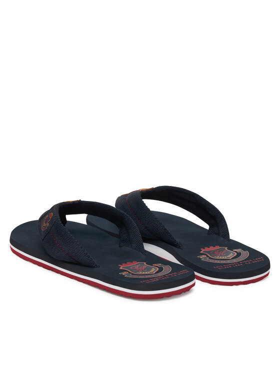 Tommy Hilfiger Tommy Hilfiger Varbavahesandaalid Patch Hilfiger Beach Sandal FM0FM05804 Tumesinine