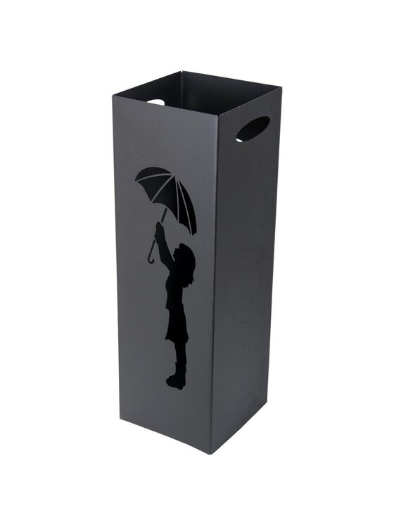 MIAhome MIAhome Kosz na Parasole Parasolnik 60 cm RAGAZZA E OMBRELLO Czarny