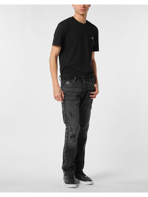 PHILIPP PLEIN PHILIPP PLEIN Jeansy 26865 Czarny Straight Leg