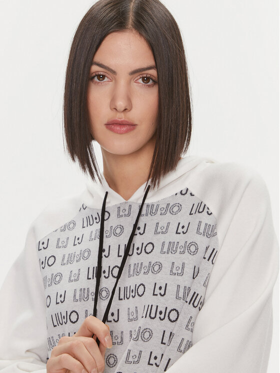 Liu Jo Sport Liu Jo Sport Džemper TF3209 MA63L Bijela Regular Fit