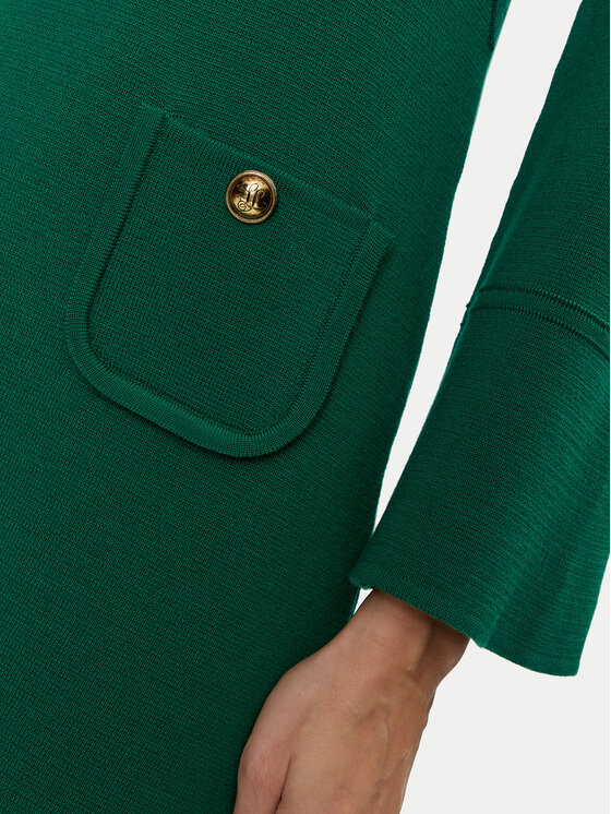 Luisa Spagnoli Luisa Spagnoli Rochie tricotată Melodiosa 58421 Verde Regular Fit