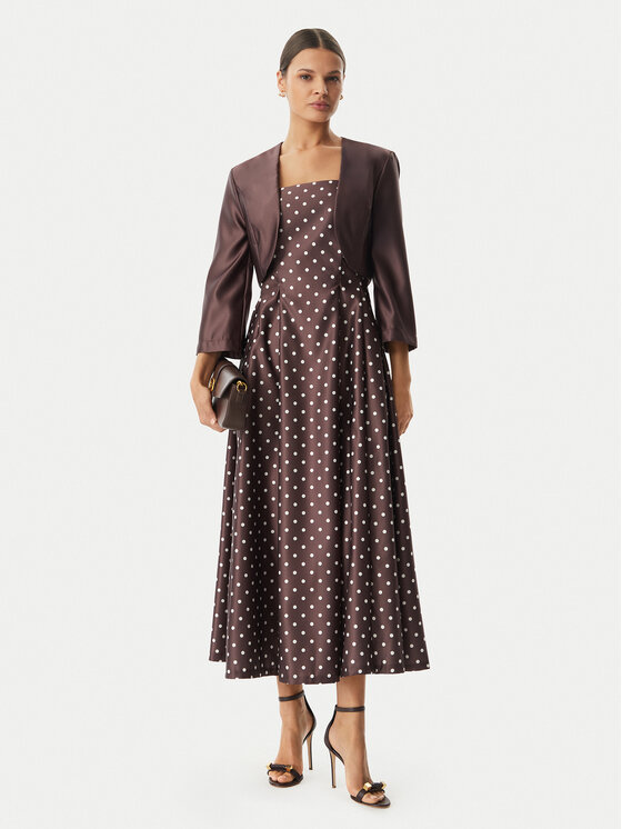 Rinascimento Rinascimento Bolerojäckchen CFC0127677003 Dunkelbraun Regular Fit