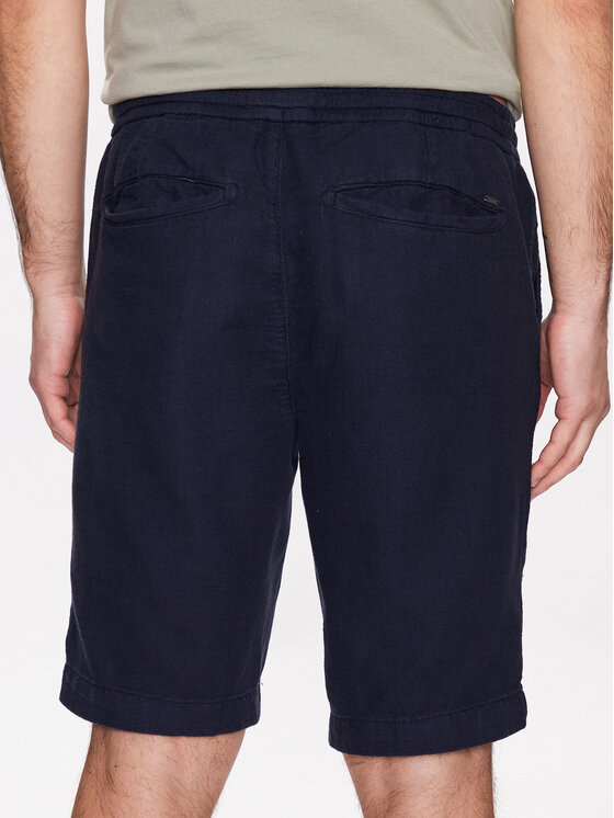 Petrol Industries Petrol Industries Pantaloncini di tessuto M-1030-SHO538 Blu scuro Regular Fit