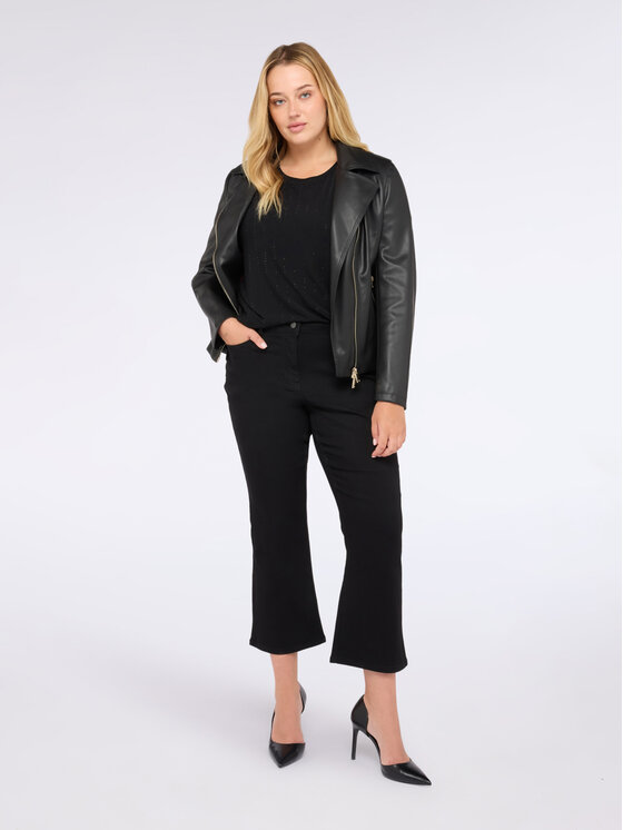 Fiorella Rubino Fiorella Rubino T-shirt G254L008574N033 Nero Regular Fit