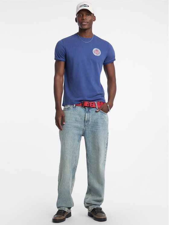 Guess Jeans Guess Jeans T-Shirt 177441 Niebieski Classic Fit