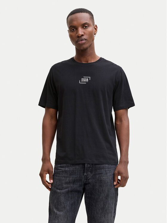 Jack & Jones Jack & Jones T-Shirt Corp Graphic 12268415 Černá Regular Fit