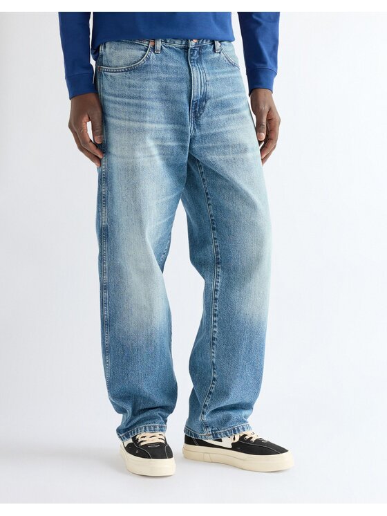 Wrangler Wrangler Jeansy LOOSE STRAIGHT Niebieski Oversize