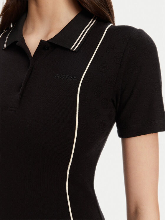 Guess Guess Kootud kleit V5YK00 KCX12 Must Regular Fit