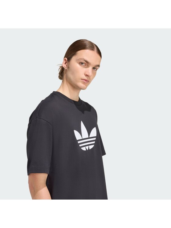 adidas adidas T-Shirt adicolor Trefoil KD4091 Μαύρο Loose Fit