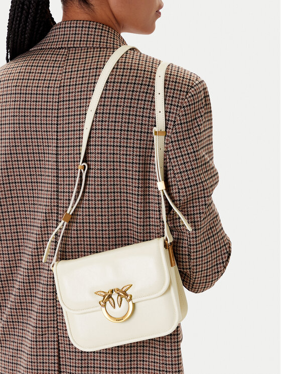 PINKO PINKO Τσάντα Love Box Bag Fl Mini PE 25 PLTT 104297 A26J Κρεμ