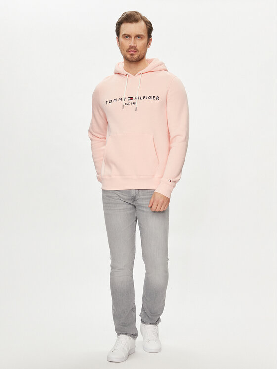 Tommy Hilfiger Tommy Hilfiger Суитшърт Logo MW0MW11599 Розов Regular Fit