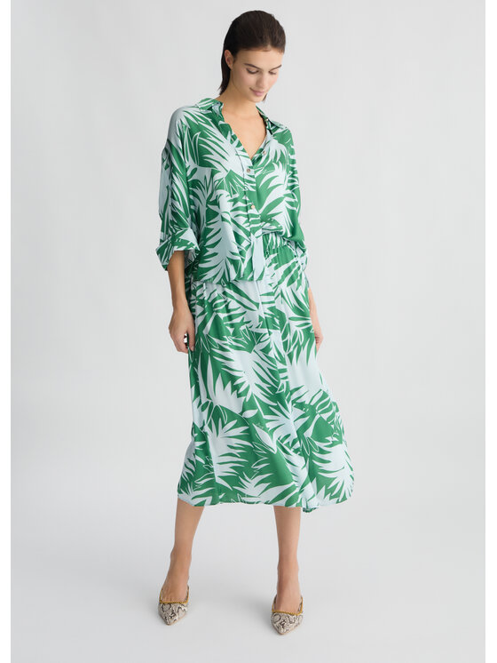 Liu Jo Liu Jo Camicia CA5 Verde Regular Fit