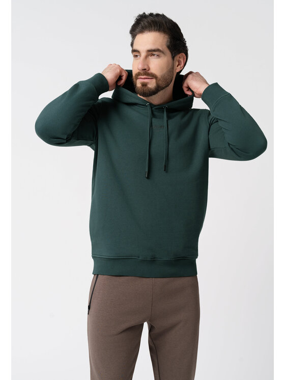 Volcano Volcano Bluza B-TRUNK Zielony Regular Fit