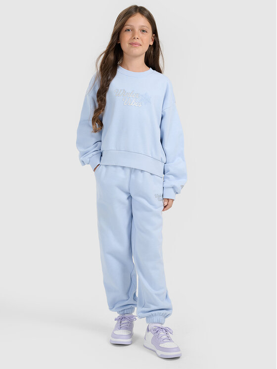 4F 4F Spodnie dresowe APRES SKI Niebieski Loose Fit