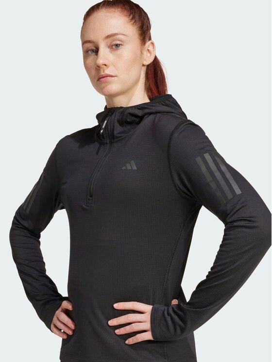 adidas adidas Bluza techniczna Own The Run Winterized Czarny Slim Fit