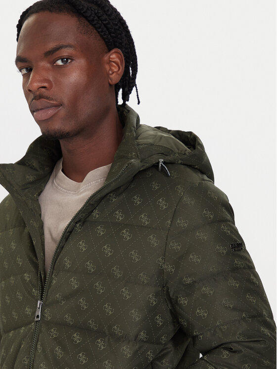 Guess Guess Zimné bundy M5BL0B W2322 Kaki Relaxed Fit