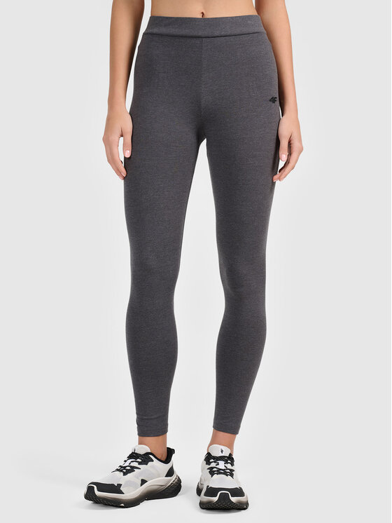 4F 4F Legginsy 4FWAW26TTIGF307-24M Szary ciemny Active Fit