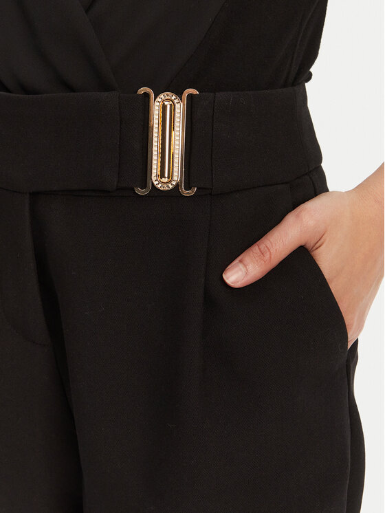 Morgan Morgan Szövet rövidnadrág 251-SHOU.F Fekete Wide Leg