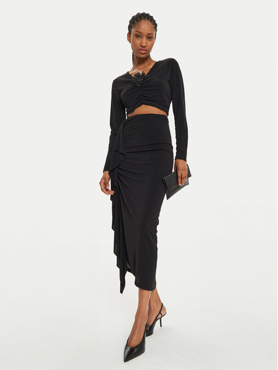 ViCOLO ViCOLO Bluza US0025 Črna Slim Fit