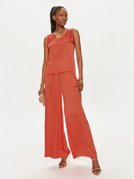 ViCOLO ViCOLO Blúz TB0038 Narancssárga Regular Fit