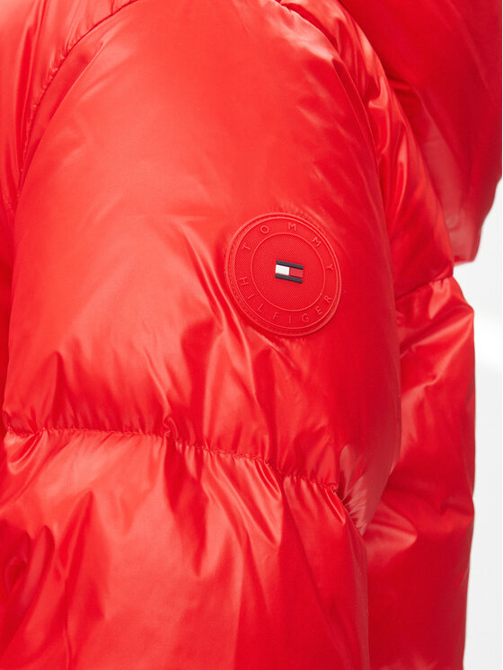 Tommy Hilfiger Tommy Hilfiger Pernata jakna New York Gloss WW0WW40836 Crvena Relaxed Fit