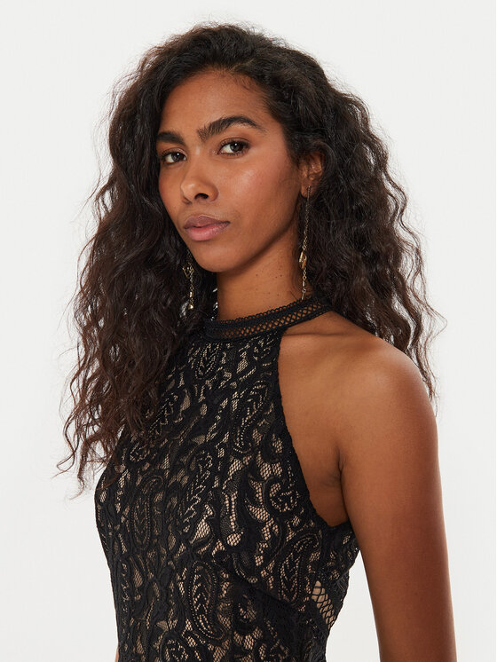 Guess Guess Cocktail obleka New Liza W4YK0K KC760 Črna Bodycon Fit