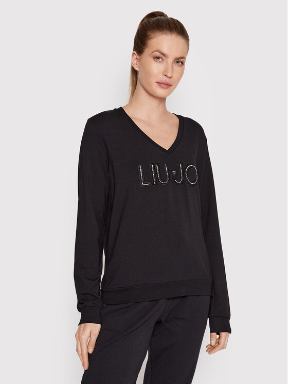Liu Jo Sport Суитшърт TA2181 F0831 Черен Regular Fit