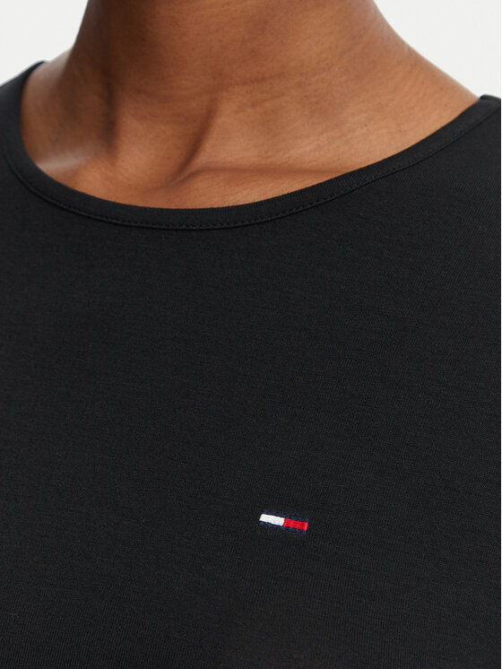 Tommy Jeans Tommy Jeans T-Shirt Draped DW0DW22802 Μαύρο Slim Fit
