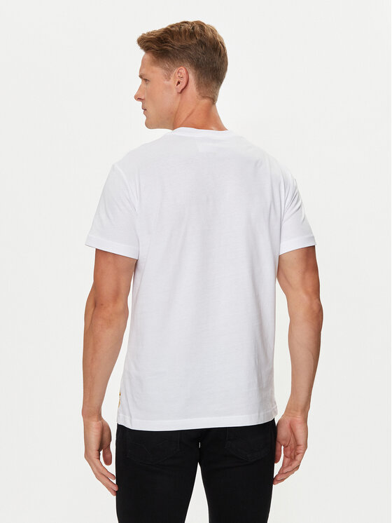 Versace Jeans Couture Versace Jeans Couture T-krekls 76GAH6SW Balts Regular Fit
