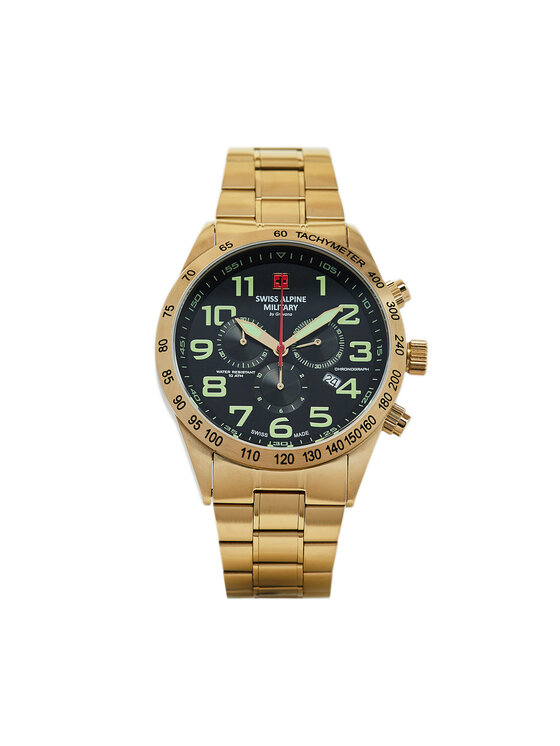 Swiss Alpine Military Uhr 7047.9114 Goldfarben, Größe 00