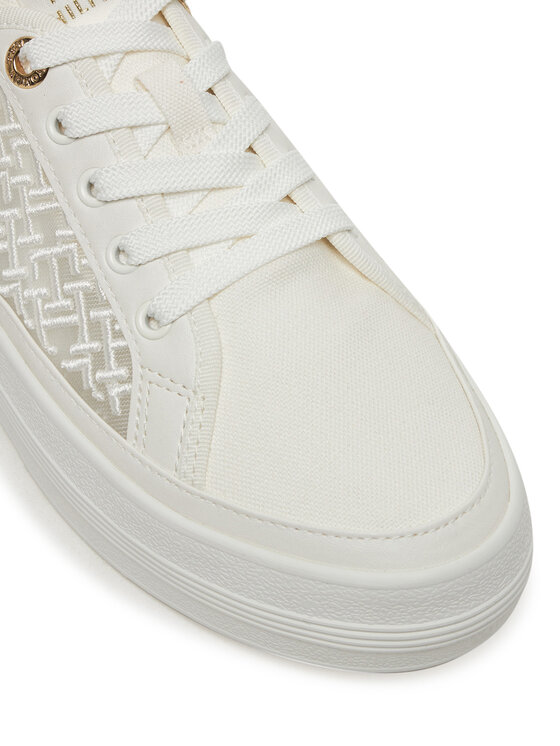 Tommy Hilfiger Tommy Hilfiger Sneakersy Vulc Embroidered Sneaker FW0FW08685 Biela