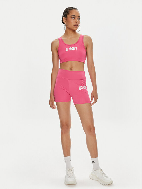 Karl Kani Karl Kani Sportske kratke hlače Small Serif 6113120 Ružičasta Slim Fit