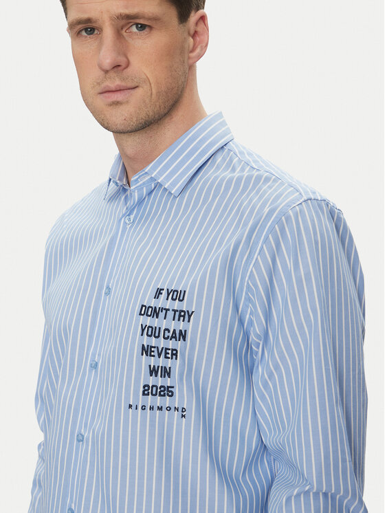 Richmond X Richmond X Camicia UMP25077CA Blu Regular Fit