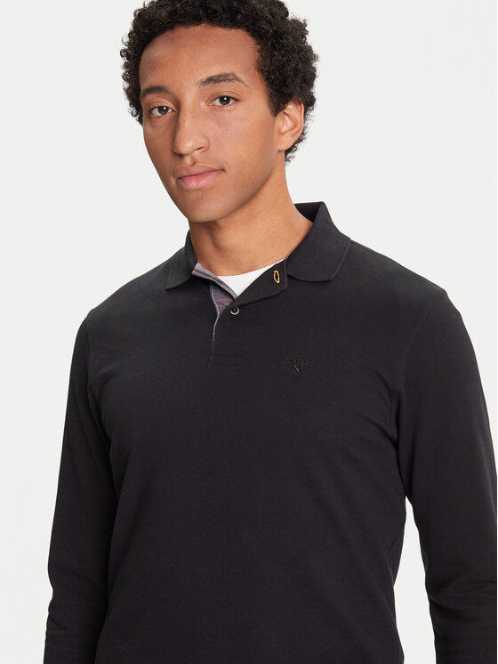 Barbour Barbour Polo Tartan MML0705BK31 Czarny Regular Fit