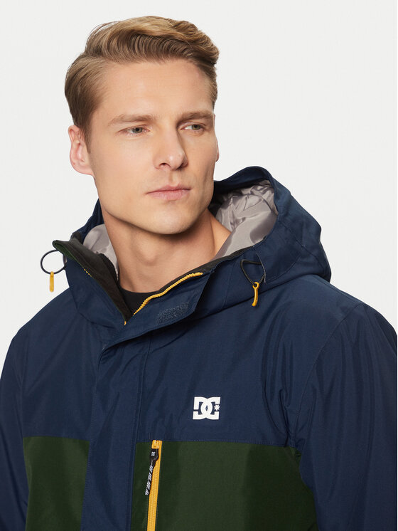 DC DC Μπουφάν για snowboard Defiant ADYTJ03084 Σκούρο μπλε Standard Fit