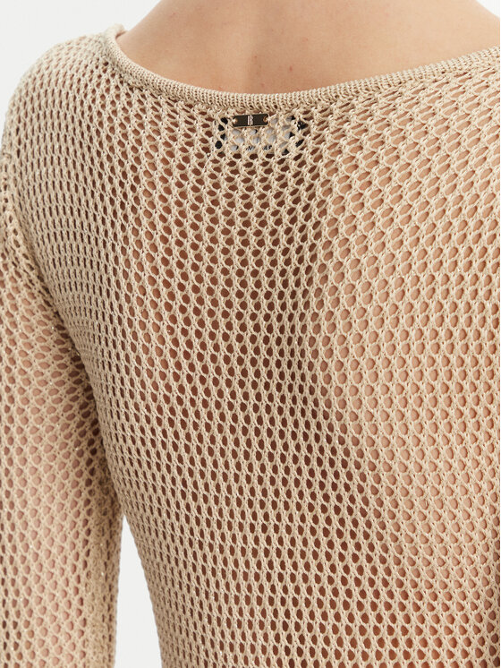 Fracomina Fracomina Трикотажна сукня FS25SD5004K514O7 Бежевий Slim Fit