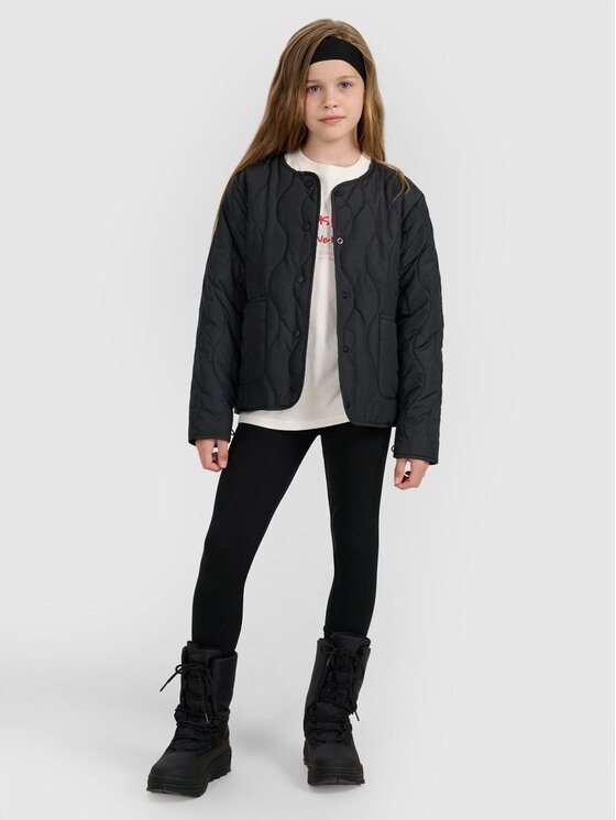 4F 4F Μπουφάν πουπουλένιο 4FJRAW25TDJAF0767-20S Μαύρο Oversize