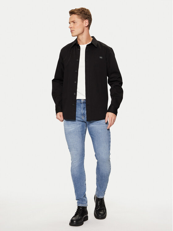 Calvin Klein Jeans Calvin Klein Jeans Koszula J30J327585 Czarny Slim Fit
