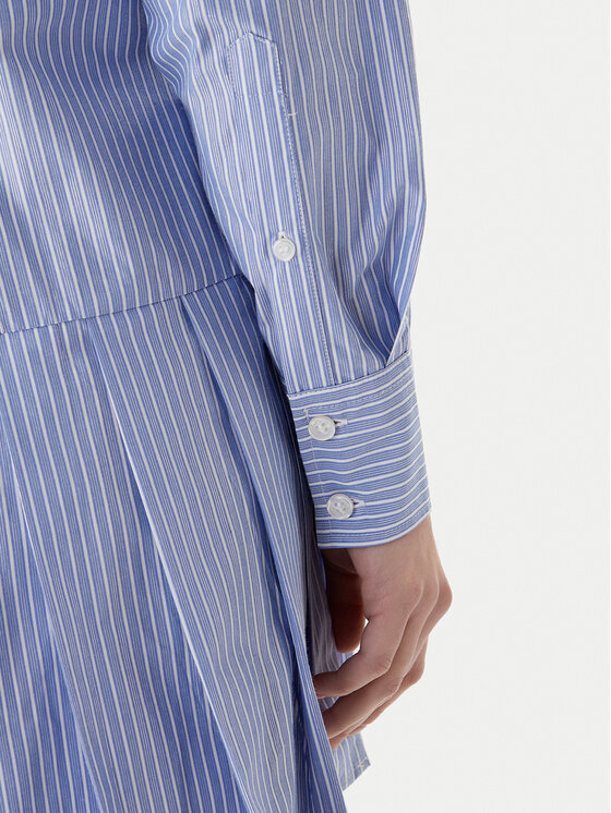 Tommy Jeans Tommy Jeans Košeľové šaty Party DW0DW22635 Modrá Regular Fit
