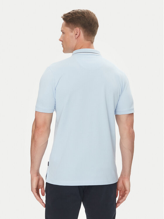 Pierre Cardin Pierre Cardin Polo C5 21374.2112 Błękitny Regular Fit