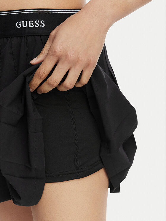 Guess Guess Πλισέ φούστα V6GD11 W1802 Μαύρο Regular Fit